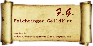 Feichtinger Gellért névjegykártya
